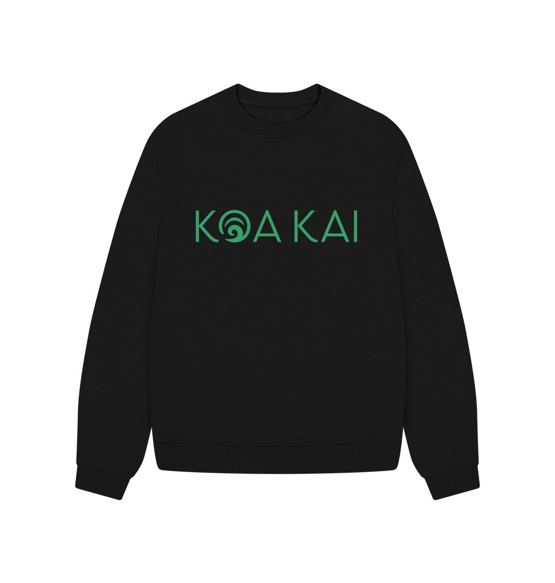 Black Koa Kai Olive Oversized jumper