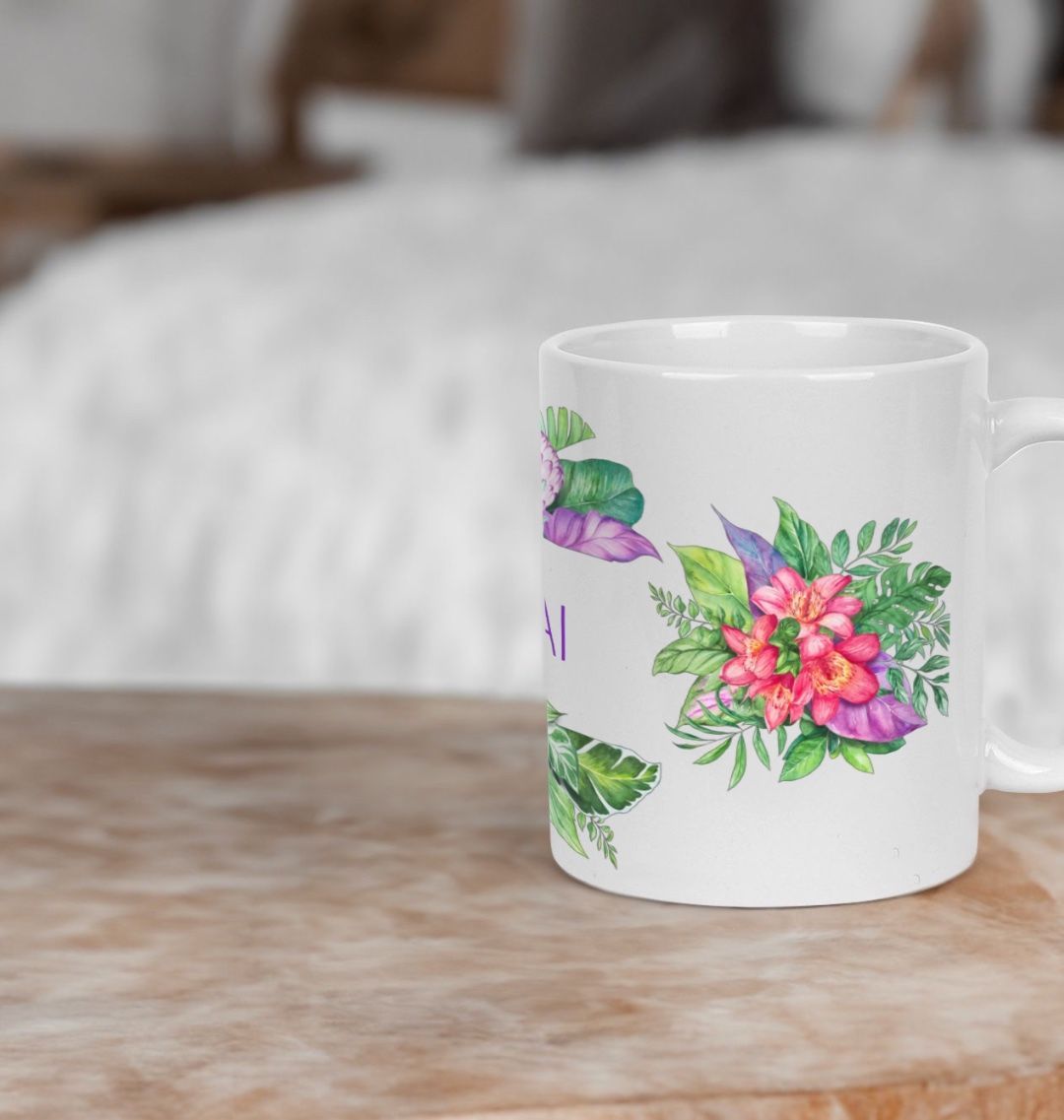 Koa Kai flower mug