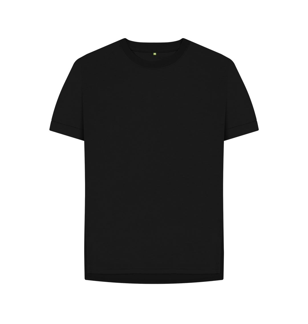 Black Womens relaxed fit tee